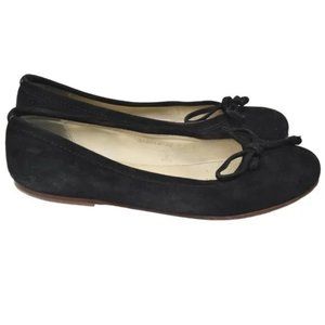 Geox Cuoio Black Ballet Flats Suede Size 38/ US 8